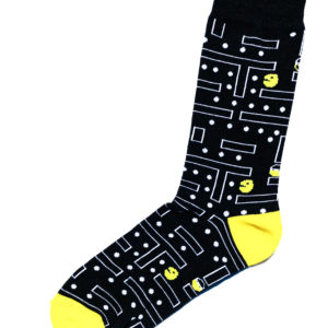 Fantasiesocken aus Baumwolle mit Pacman-Motiv