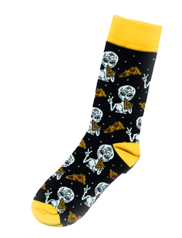 Alien Pizza Socken