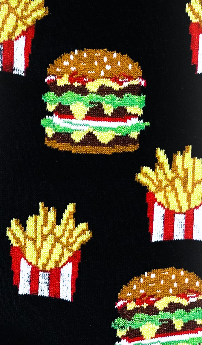 Chaussettes Burger bleu