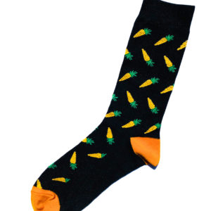 chaussettes originales à motif carotte