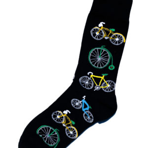 Chaussettes fantaisie en coton avec vélo