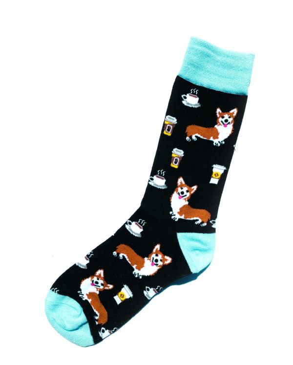 Coffie Doggie Fantasiesocken aus Baumwolle