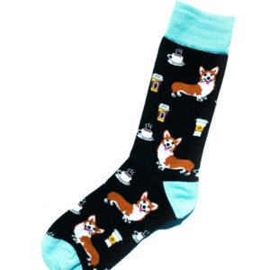 Coffie Doggie Fantasiesocken aus Baumwolle