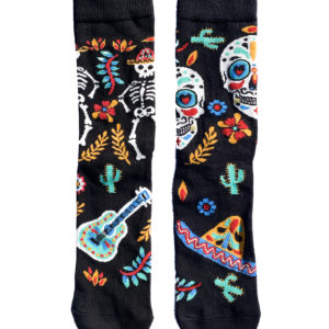 Chaussettes fantaisie en coton avec motif mexicain