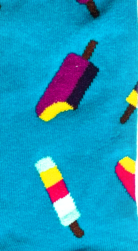 Chaussettes colorées en coton Popsicle