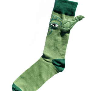 Chaussettes fantaisie en coton Yoda