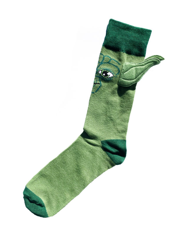 Chaussettes fantaisie en coton Yoda