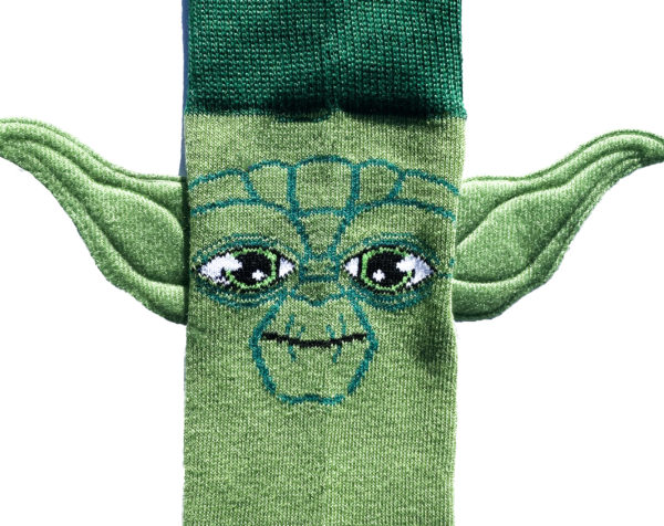 Chaussettes colorées en coton Yoda