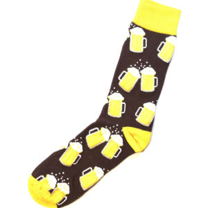 Bunte Socken Kleiner Durst aus Baumwolle mit Bierkrug-Motiv