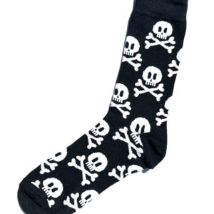 Ausgefallene Baumwollsocken mit Piratenschädel-Motiv