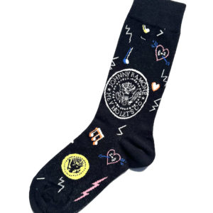 Chaussettes fantaisie en coton avec motif de tatoo rock
