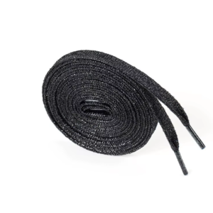 Schuhband GLÄNZEND SCHWARZ